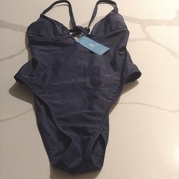NWT Cupshe Deep V Neck Swimsuit adjustable straps, deep V neck SZ S - Picture 4 of 6
